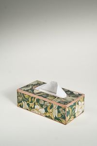 Boîte à mouchoirs en bois avec incrustation de nacre, moderne, luxueuse, faite à la main, durable, décorative |   Logo personnalisé, design personnalisable - Product Image 3