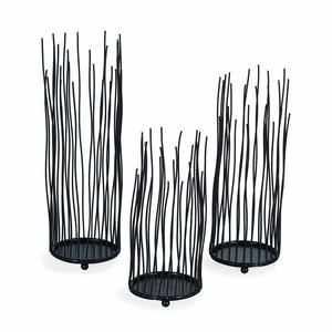 Ensemble de porte-bougies en acier inoxydable AWE AM1030, support en verre cylindrique, décoration d'intérieur, design moderne durable, Noël - Product Image 1