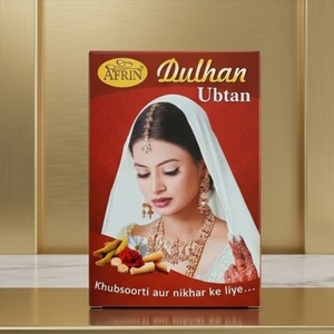 Afrin Dulhan Ubtan Powder for Radiant Bridal Glow Natural Ayurvedic <b>Face</b> Pack Skin Brightening <b>Tan</b> Removal Cleanser 100g - Product Image 6