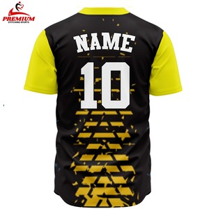 Último Modelo de Camiseta de Béisbol Sublimada Personalizada Unisex, Transpirable, Tallas Grandes, Nombre del Equipo, Alta Calidad, Ligera, 100% Secado Rápido - Product Image 4