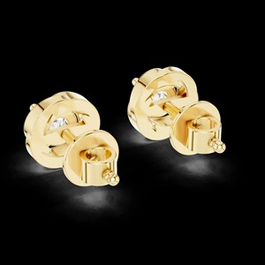 Swirl <b>Moissanite</b> Stud <b>Earrings</b>, Floral Minimalist Silver <b>Earrings</b>, Unique Spiral Design Diamond Alternative, Dainty Studs - Product Image 3