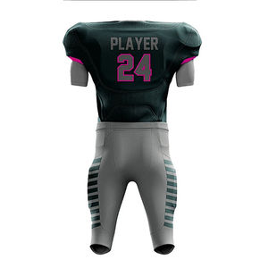 Uniforme de Fútbol Americano de Primera Calidad al por Mayor, Personalizado, de Manga Corta, Sublimado, 100% Poliéster de Secado Rápido - Product Image 5