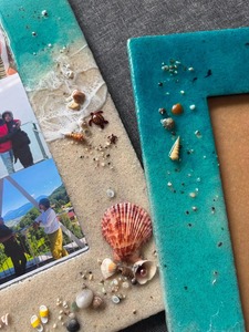 Cadre photo de mariage personnalisé fait main en acrylique imprimé UV, souvenir de plage - Cadeau d'anniversaire océanique pour couple de REHMAN CRAFT - Product Image 6