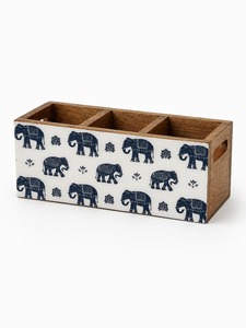 Porte-couverts en bois Royal Elephant Mangowood, organisateur de rangement pour ustensiles de comptoir, pour couverts, fourchettes, cuillères, spatules - Product Image 3