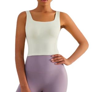 Soutiens-gorge de sport OEM pour femmes à bonnets fixes, respirants, dos carré, pour yoga et gym - Product Image 1