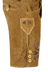 Lederhosen de gamuza de cabra bávaro Trachten alemán de alta calidad - Product Image 4