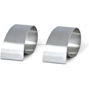 Rond de serviette en aluminium à feuille réglable Porte-mouchoirs en serviette personnalisé Hôtels et restaurants à collectionner Anneaux de serviette cadeaux - Product Image 1