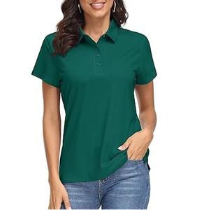 Polo T-shirts unis pour femmes, couleur unie, respirants, pour l'été, à faible MOQ et prix abordable, personnalisables avec logo, ou vierges - Product Image 1