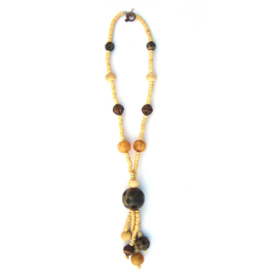 Collar con Borlas de Cuentas de Hueso, Estilo Bohemio, Joyería Unisex, Colgante de Piedra Natural, Cadena Larga, Accesorio de Moda a Precio de Mayoreo - Product Image 1