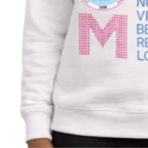 Sweat-shirt blanc à col rond pour femme, motif « MOM Love », décontracté, à manches longues, confortable, pour tous les jours, vêtement tendance - Product Image 3
