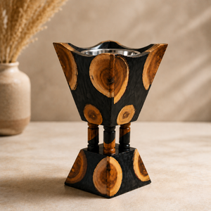 Brûleur d'encens en bois et résine FAIZA CRAFT - Encens indien aromatique et écologique - Diffuseur de parfum d'intérieur multi-régional - Product Image 5