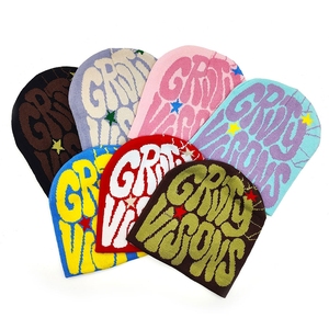 Cheap rate USA streetwear beanie custom logo knit <b>winter</b> <b>cap</b> black red design affordable stylish beanie hat - Product Image 4