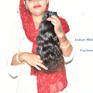 Cuticle Aligned Bundle Wavy Double Weft Loose wave none processed hair Wholesale vendor manufactures Indian human hair <b>Extension</b> - Product Image 3