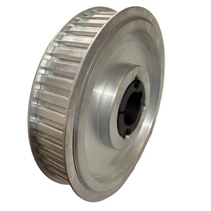 พูลเลย์ไทม์มิ่ง 48 ฟัน ระยะห่างแกน 25 มม. พร้อมบูชแบบเทเปอร์ล็อค วัสดุอะลูมิเนียม พร้อมหน้าแปลน - Product Image 1