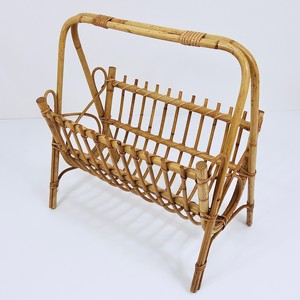 Estantes para revistas, accesorios para la oficina en casa, al mejor precio, soporte para periódicos y libros de ratán - Product Image 3