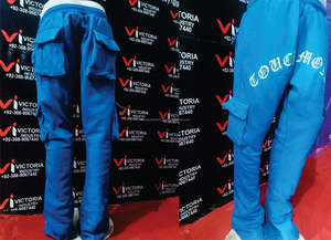 Pantalons de survêtement évasés de style streetwear pour hommes, fabricant personnalisé pour pantalons de jogging empilés, fermeture à la taille élastique, 100% - Product Image 4