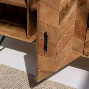 Vandana Pebble Arion Wooden <b>Sideboard</b> with Stripes for Stylish Modern Indoor & Outdoor Interiors - Product Image 2