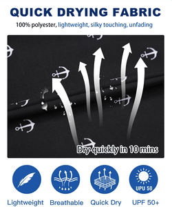 กางเกงชายหาดผู้ชายดีไซน์ยอดนิยม เนื้อผ้าเบา แห้งเร็ว ผลิตจากผ้าสแปนเด็กซ์และโพลีเอสเตอร์ เหมาะสำหรับใส่เล่นชายหาดกลางแจ้ง - Product Image 4