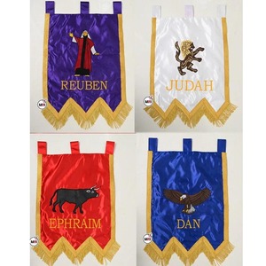 Juego Completo de Estandartes Masónicos del Arco Real, 4 Piezas en un Set, Impresos y Bordados, Banderas y Estandartes Promocionales - Product Image 1