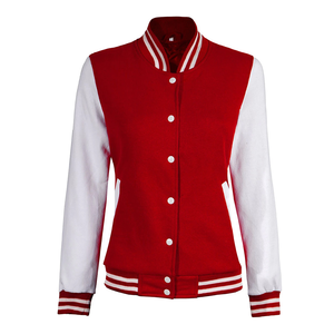 Chaqueta Varsity de Punto de Alta Calidad para Mujer, Logotipo Personalizado, Transpirable, Ligera, Cuello Alto, Chaqueta de Invierno a Bajo Precio - Product Image 1