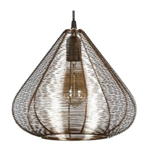 Loft Home Decoration Metal Edison Barn Hanging Lamp Pendant <b>Light</b> <b>Circle</b> Rings Hanging Lamp Gold Color Hotel Villa Decoration - Product Image 1