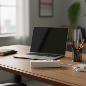 Prolunga Elettrica 3M con 3 Prese e Interruttore, Forniture per Ufficio - Product Image 2