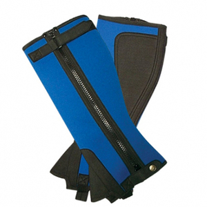 <b>Half</b> Synthetic Leather Genuine Leather English Horse Riding <b>Chaps</b> Durable Equestrian Leg Protection for Training Show - Product Image 5