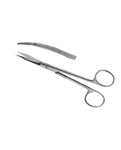 กรรไกรผ่าตัด Goldman Fox Delicate Scissor แบบตรง ขนาด 13 ซม. ผลิตจากสแตนเลสสตีล สำหรับศัลยกรรมตกแต่ง หู คอ จมูก และศัลยกรรมจุลศัลยกรรม - Product Image 3