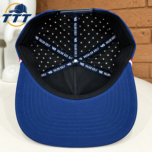 Gorra de Golf Personalizada con Corte Láser al por Mayor, Gorra Snapback Transpirable de 6 Paneles con Logotipo de Parche Tejido, Fabricante de Vietnam, Fábrica de Gorras OEM ODM - Product Image 4