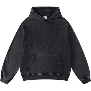 2025 2025 Sudadera con capucha Unisex de gran tamaño con lavado ácido para mujer, sudaderas de Terry de peso pesado con cuello con capucha de alta calidad - Product Image 3