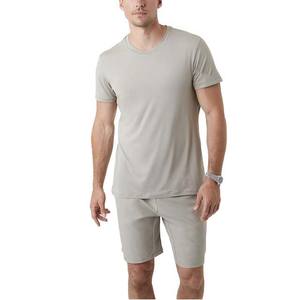 T-shirt et short surdimensionnés personnalisés de haute qualité 100% coton, vêtements pour hommes, ensembles de t-shirts et shorts - Product Image 5