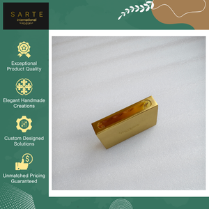 Eco-Friendly Durable Engraved Modern Brass <b>Matchbox</b> Sleeve Handmade Metal Match Holder Safety Cover Available with Gold/Silver - Product Image 6
