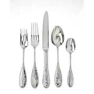 Contemporary Dining <b>Flatware</b> Collection Stainless Steel Cutlery Set Designed for Elegant Table Display - Product Image 2
