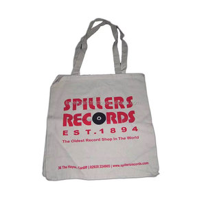 Eco Friendly Organic Cotton <b>Canvas</b> <b>Tote</b> Bag Long Handle Reusable Custom Printed Zipper Closure Promotional Shopping Handbag - Product Image 1