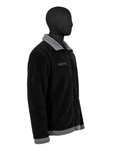 2026 Custom <b>Mens</b> <b>Sherpa</b> <b>Fleece</b> Jacket Winter Warm Full Zip Up Outerwear Soft Fluffy Teddy Bear Coat High Quality Wholesale Wear - Product Image 3