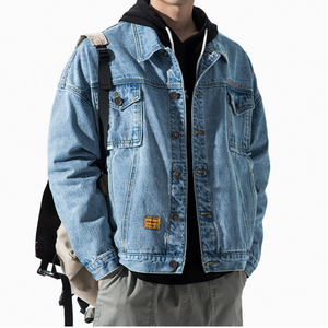 <b>Jacket</b> for Man, Man <b>Jacket</b> Wholesale High Quality Men <b>Custom</b> <b>Denim</b> <b>Jacket</b> Distressed Stylish Black Plain for Men OEM Customized. - Product Image 6