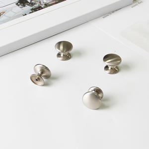 Factory Direct <b>Round</b> Zinc Alloy Cabinet Knob Minimalist <b>Brushed</b> Drawer Handle Modern Furniture Hardware for Kitchen Bathroom - Product Image 3