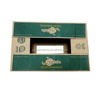 Boîte en carton ondulé 5 plis personnalisée pour bananes, emballage recyclable pour fruits et légumes frais, boîte d'expédition