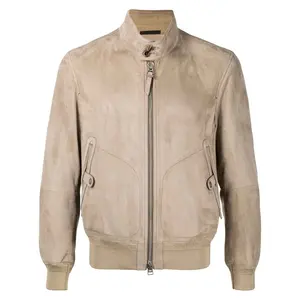 Veste en cuir pour homme de haute qualité, coupe ajustée, imperméable, écologique, avec des caractéristiques coupe-vent, prête pour l'hiver - Product Image 1