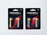 Pile alcaline LR6 AA étanche, fabricant OEM, étiquette privée, emballage personnalisé pour lampe torche, télécommande et jouets, 2700 mAh