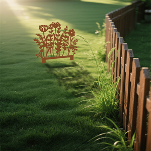 CIFbuy Pali Decorativi Quadrati Vintage in Ferro per Giardino, Segnaposto per Esterni e Patio, Ideali per Paesaggistica e Decorazioni da Giardino, Consigliati per Ambienti con Pioggia - Product Image 5