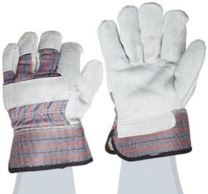 Got Skin Leather Construction Safety Working <b>Gloves</b> <b>PVC</b> Industrial Breathable Palm Safety Hand <b>Gloves</b> - Product Image 3