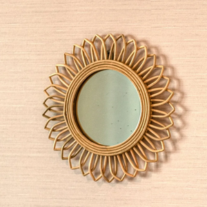 Espejo de Pared de Ratán Hecho a Mano en Vietnam, Ecológico, Decoración para Pared, Sala de Estar, Habitación Infantil, Entrada, Buen Precio - Product Image 2