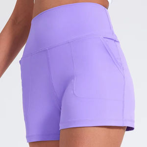 Shorts de Yoga para Mujer OEM ODM, Shorts Deportivos Ligeros y Cómodos para Correr, Shorts de Yoga para Mujer, Shorts Deportivos Elásticos para Entrenamiento - Product Image 4