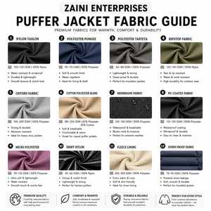 Women Puffer <b>Jacket</b> Premium 110 GSM Polyester Pongee Hooded Quilted Winter Coat Custom Chenille Embroidery Patch Woven Label - Product Image 2