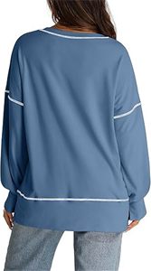 Nuevas sudaderas de moda personalizadas con estampado informal para mujer, sudaderas de manga larga de alta calidad para mujer - Product Image 3