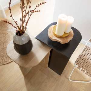 Mesa de centro apilable Vandana Aston Arion en madera de mango - Product Image 5