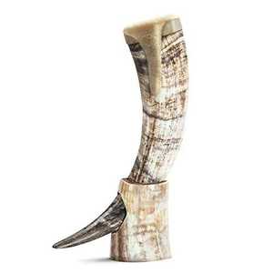 Luxury Handcrafted Viking Agate Drinking Horn with Wood Handle Eco-Friendly Arif Handicrafts From India - Product Image 4