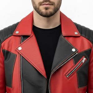 Chaqueta de Invierno Estilo Urbano Informal para Hombre, Chaqueta de Cuero para Hombre Resistente al Viento con Tela de Lona Impermeable - Product Image 3