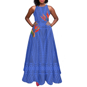 Vestidos Muumuu Hawaianos, Ropa Tribal Polinesia para Mujer, Estampado Floral Tapa Rosa Samoano, Personaliza tu Propia Imagen, Vestido Swing para Mujer - Product Image 4
